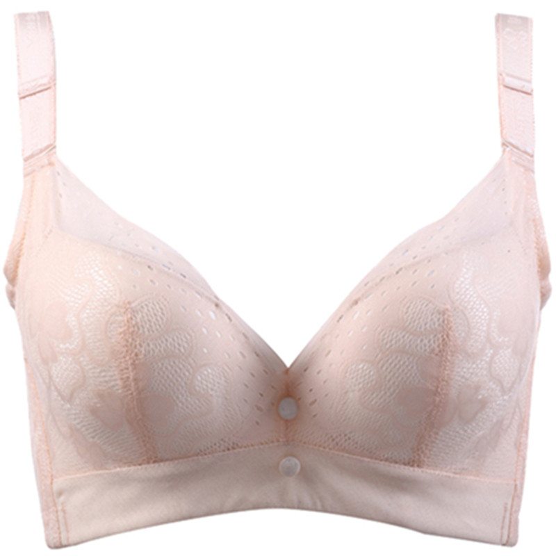 都市丽人文胸性感女士内衣调整型聚拢大码全胸罩杯超薄款显小夏季