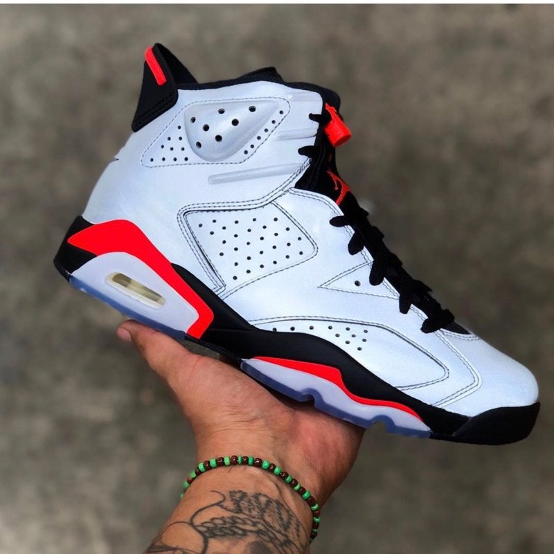 大荣体育jordanaj6巴黎反射灰银日耳曼反光3m篮球鞋