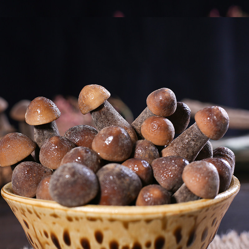 蘑菇云南鸡枞新鲜黑皮鸡茸现摘现发特产500克新鲜松茸