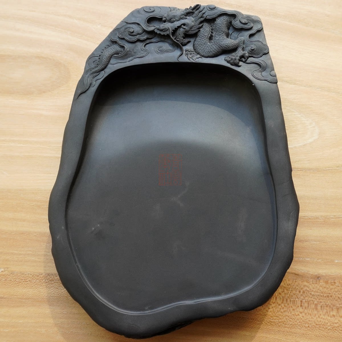 青云笔社云龙老坑藏品6寸精工肇庆端砚砚台砚台