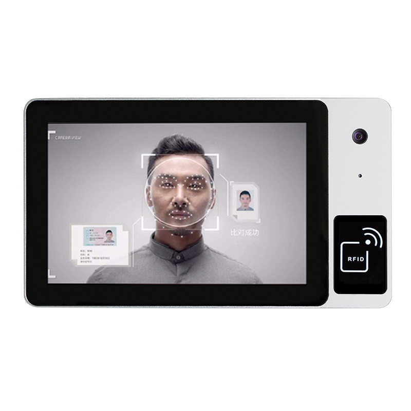 10寸工业触摸屏一体机工控平板电脑人脸识别摄像头刷icid卡身份证