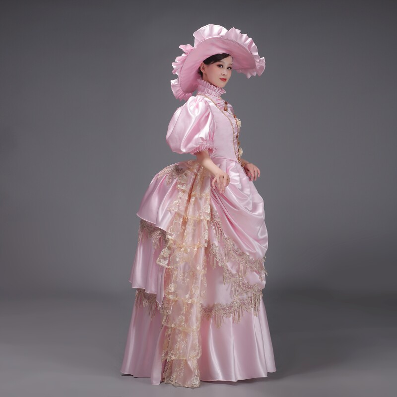 新款欧洲宫廷英式复古中世纪贵族公主巴洛克舞台话剧民族服装