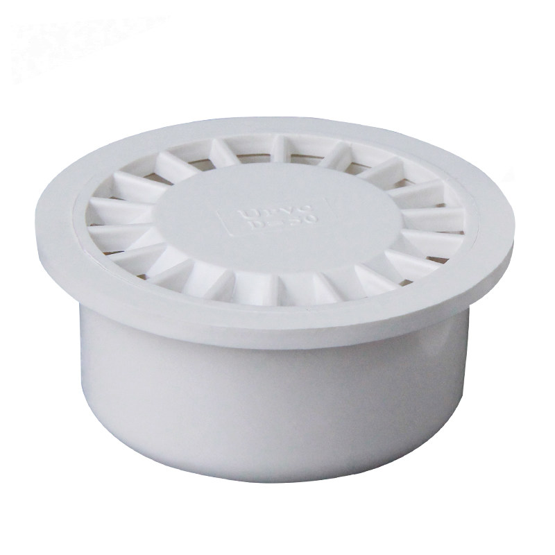 pvc防臭地漏 排水浴室卫生间阳台地漏高封洗衣 下水管配件 50圆型