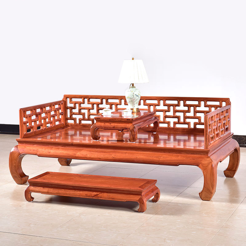 罗汉大果新中式客厅中式红木家具实木紫檀仿古明清贵妃椅