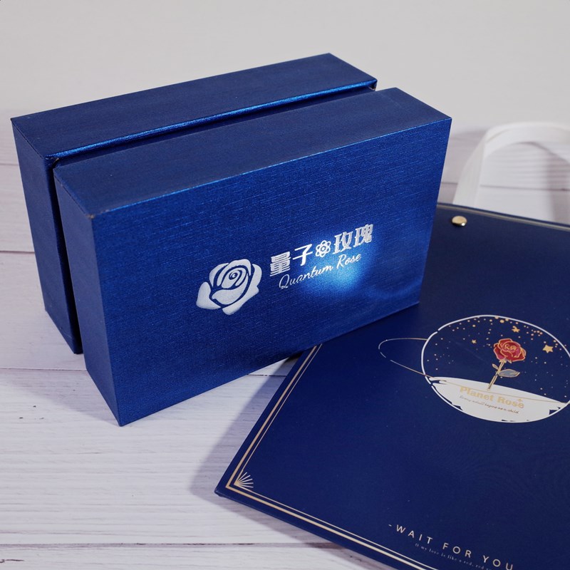 星之所在 水晶量子玫瑰 爱情生日表白情人节七夕礼物礼盒桌面摆件 - 图1