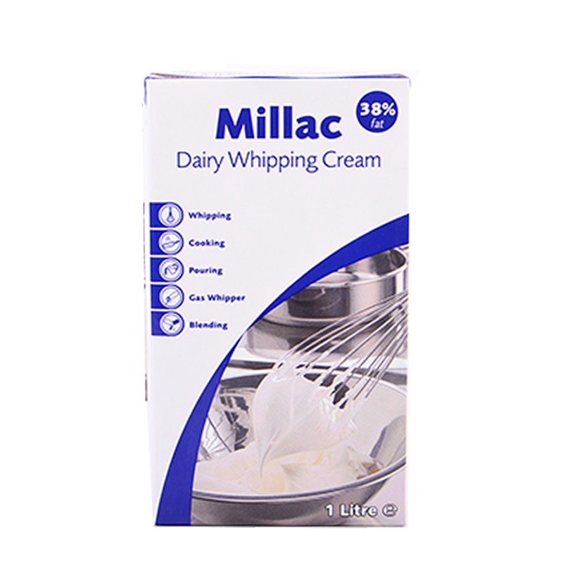 蓝米吉风车淡奶油1l英国动物性冰淇淋蛋挞专用蛋糕整箱家用烘焙蓝