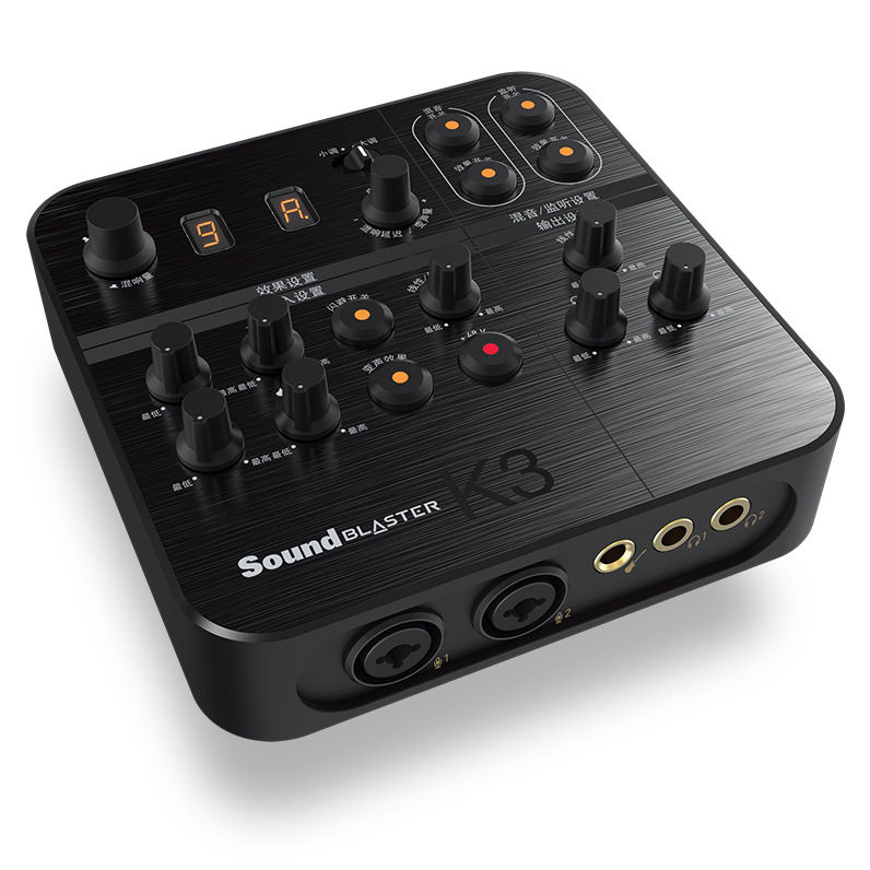 creative/创新k3外置声卡电脑usb录音k歌喊麦手机直播外接声卡