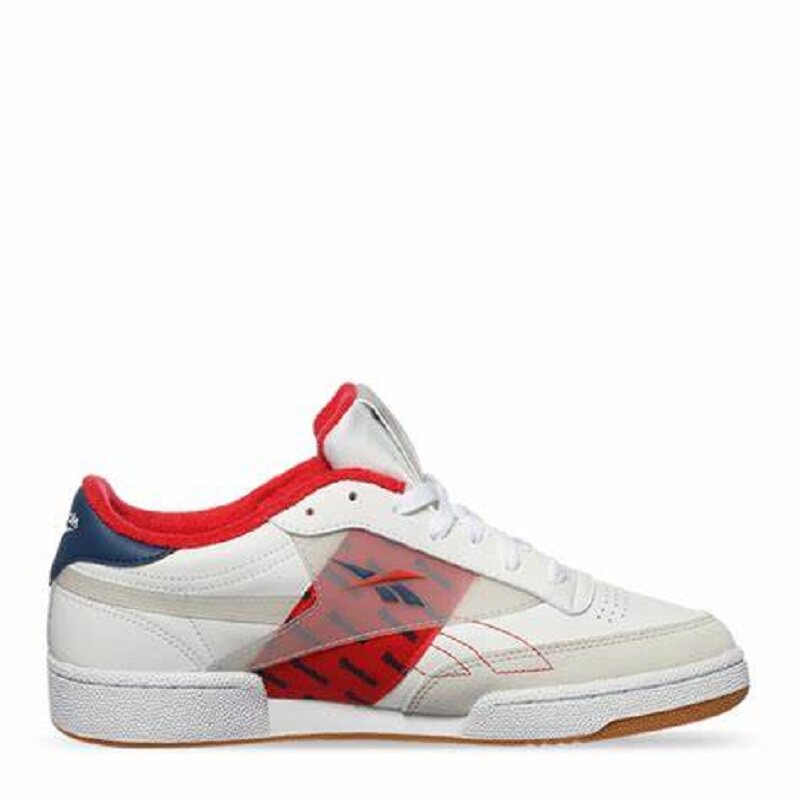 锐步reebokclubc85男子低帮牛皮透气耐磨防滑运动休闲鞋