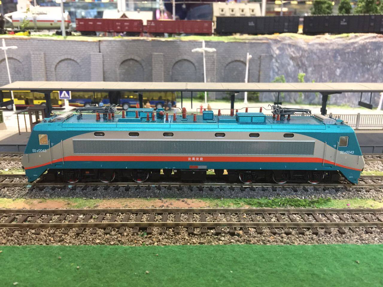 n27中国铁路1/87韶山ss9电力机车ho比例仿真火车模型青蛙上局沈局