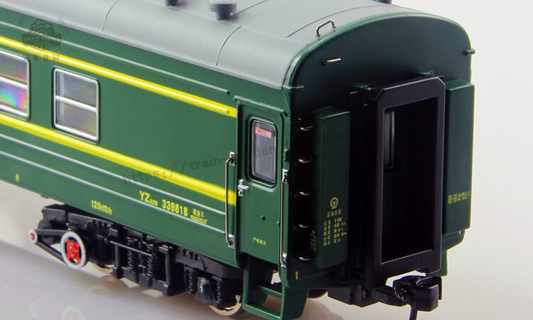 火车客运不带比例ho模型仿真车厢yz22b花园火车模型