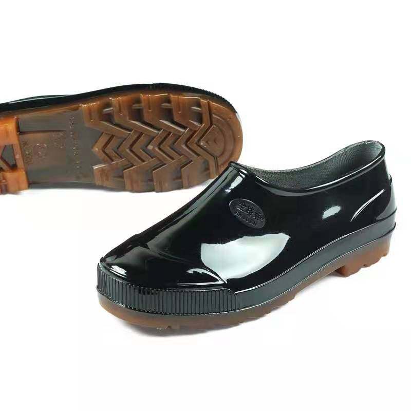 上海金路莱低帮元宝短筒防水雨靴四季加棉防滑雨鞋