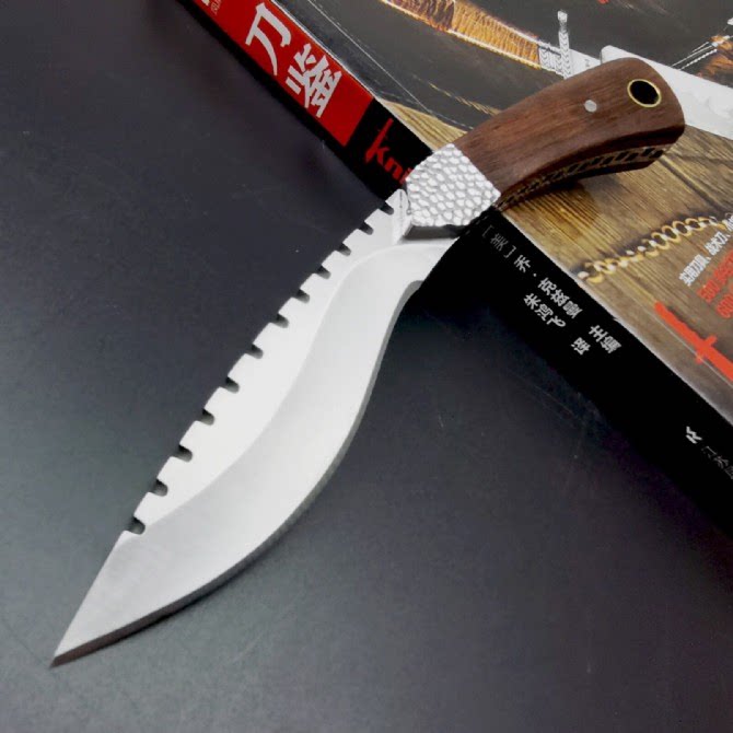 尼泊尔狗腿户外刀弯锋利野外求生刀具一体直刀其他户外刀具