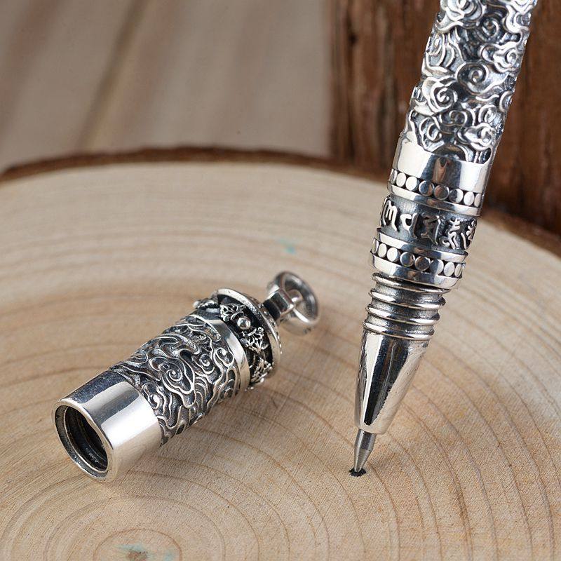 银笔纯银925银纯银笔高档中性笔金属商务签字笔男女生日礼物新年