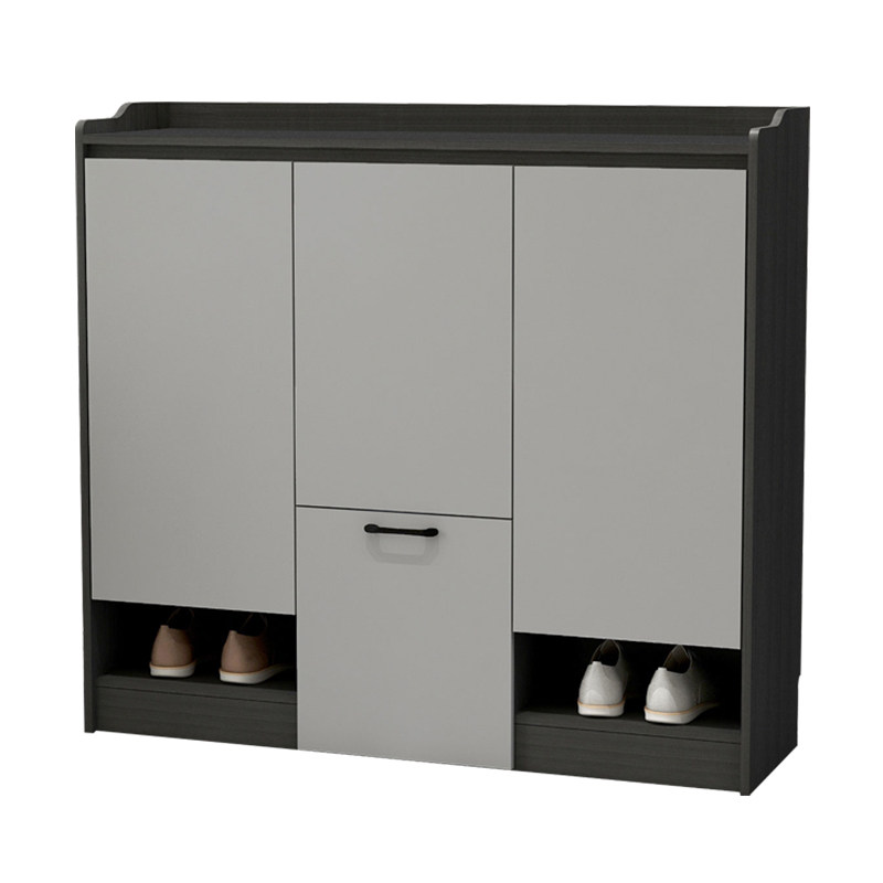鞋柜家用门口大容量现代简约换鞋北欧放鞋灰色玄关鞋柜