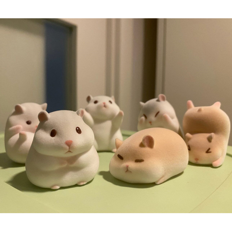 现货actoys仓啷啷盲盒植绒小仓鼠手办潮玩具公仔桌面摆件饰品礼物