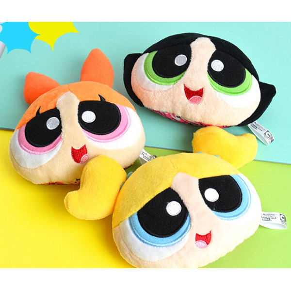 现货日本限定正版飞天小女警泡泡公仔伸缩卡包套钥匙动漫背包