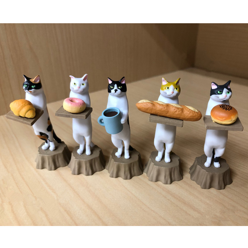 现货ikimon日本正版小猫猫咪面包店手办扭蛋公仔盒蛋