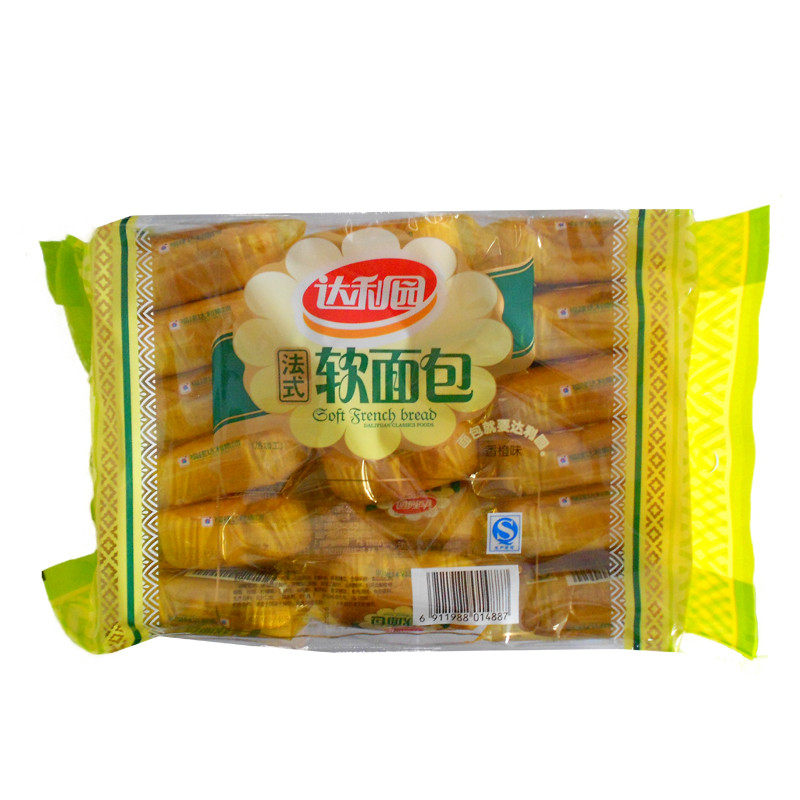 达利园软面包360g*8袋整箱糕点法式香橙奶香休闲零食手撕面包蛋糕