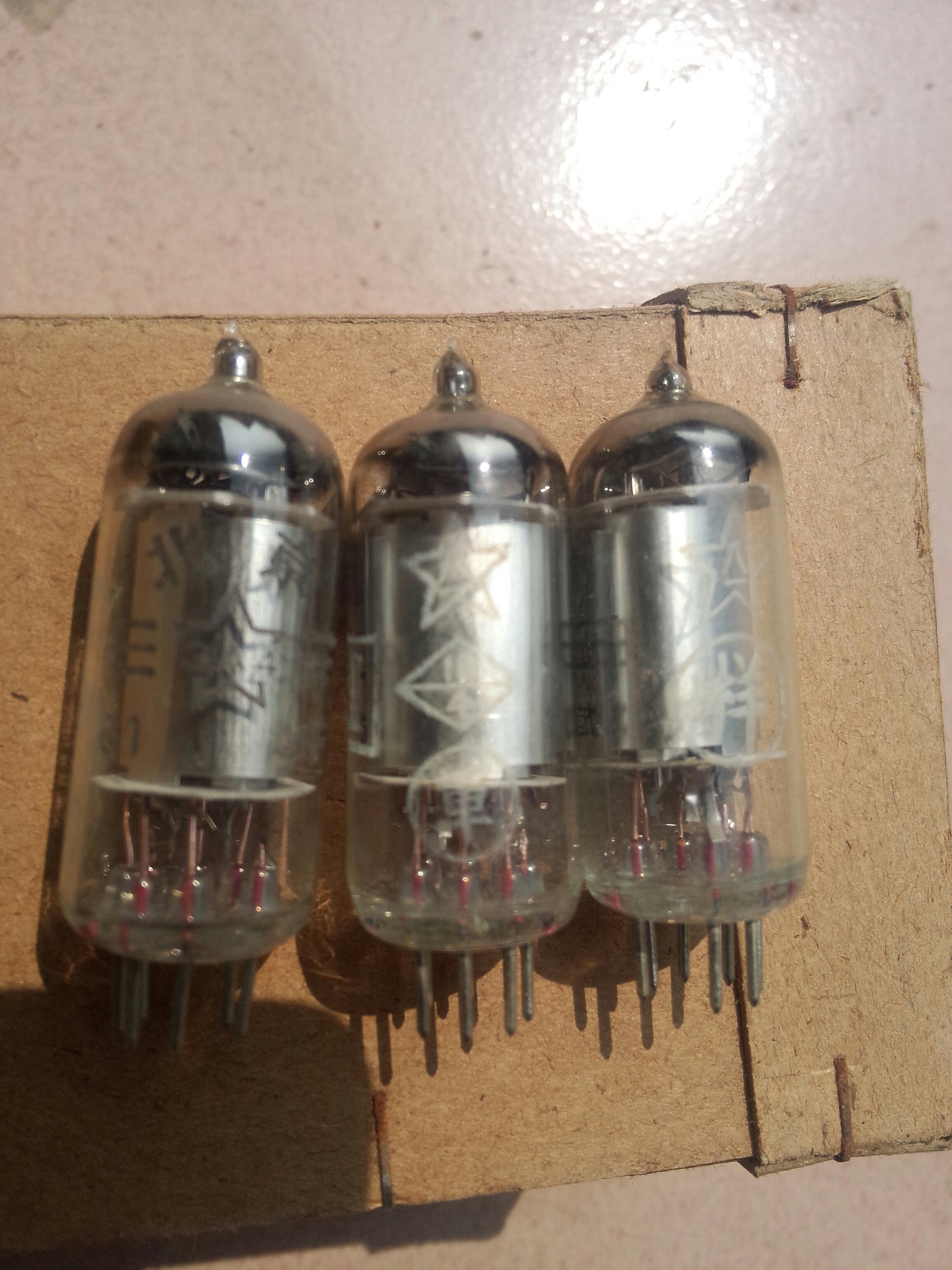 全新北京早期出口型3a4电子管国产2p3带样字五星电子管