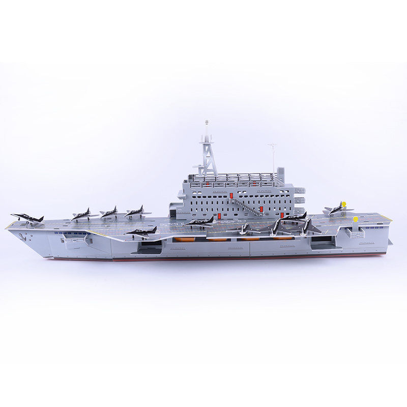 精装航空母舰立体拼图3d纸模军事拼装航母军舰拼图