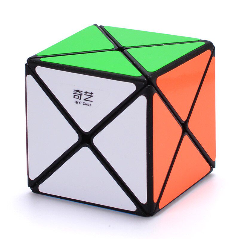 奇艺x魔方 八轴三阶异形魔方 黑色贴纸炫亮六色磨砂面送教程包邮