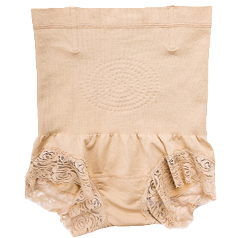 安美拉收腹内裤高腰d121变型记软骨防卷边提臀三角蕾丝自发热暖宫