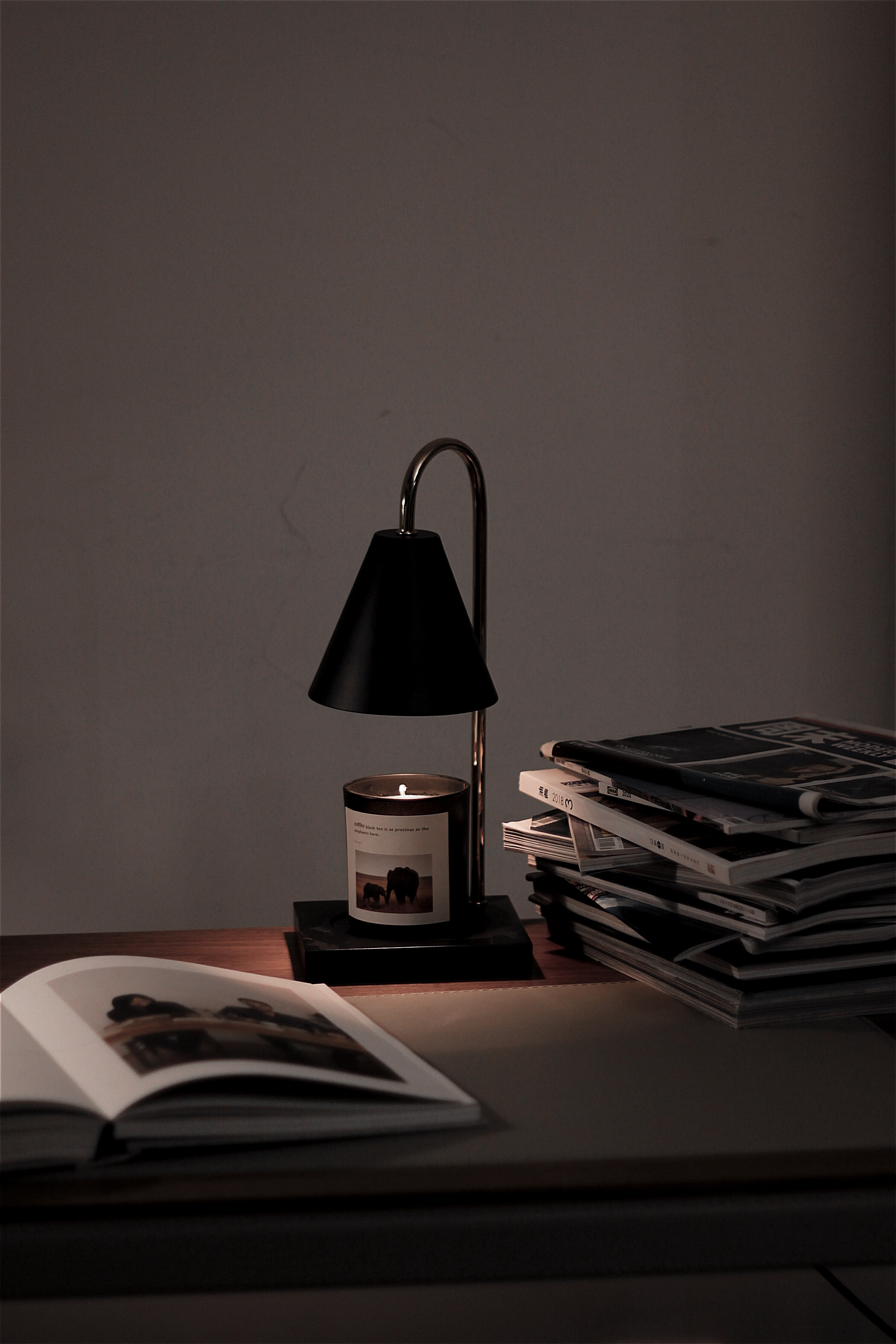 rinoart犀牛生活香薰融蜡灯台台式插电融烛轻奢香薰蜡烛