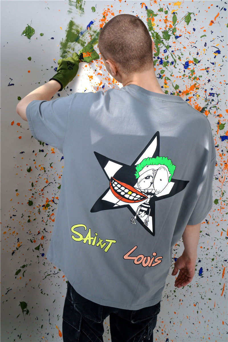 2ccmsaintlouis21ss涂鸦风格短袖t恤