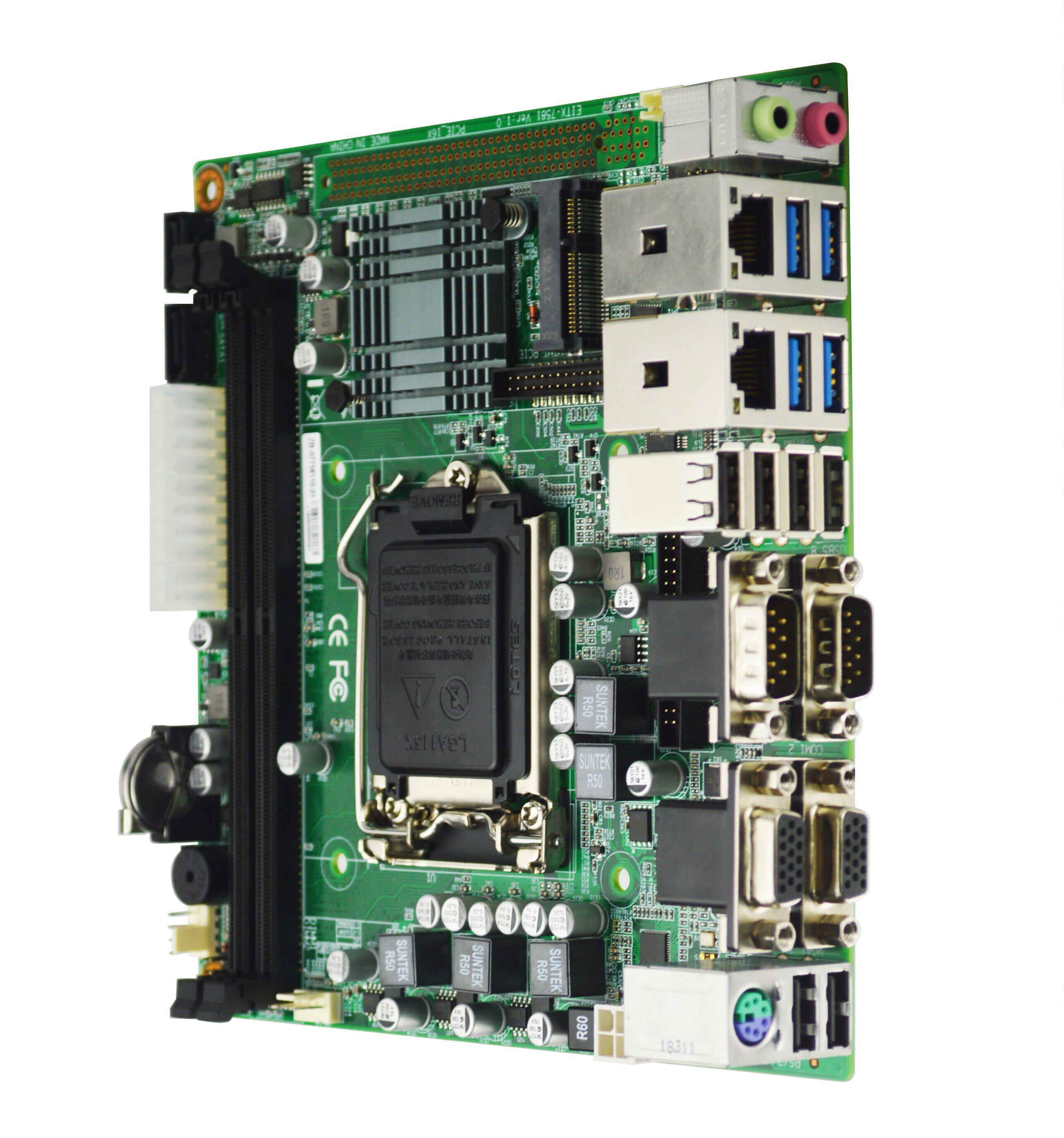 eipeitx-7581支持六代七代1151针处理器工业服务器工控机主板