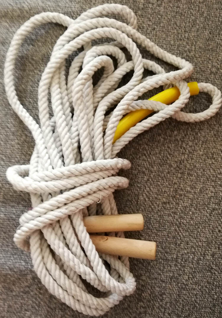 长绳跳大绳 幼儿园长多人跳绳儿童棉麻 学生5/7/10米集体跳大绳子