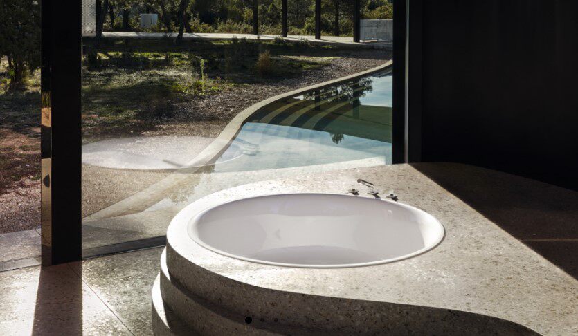 德国品牌原装bette钢板搪瓷嵌入式圆形浴缸6045普通浴缸