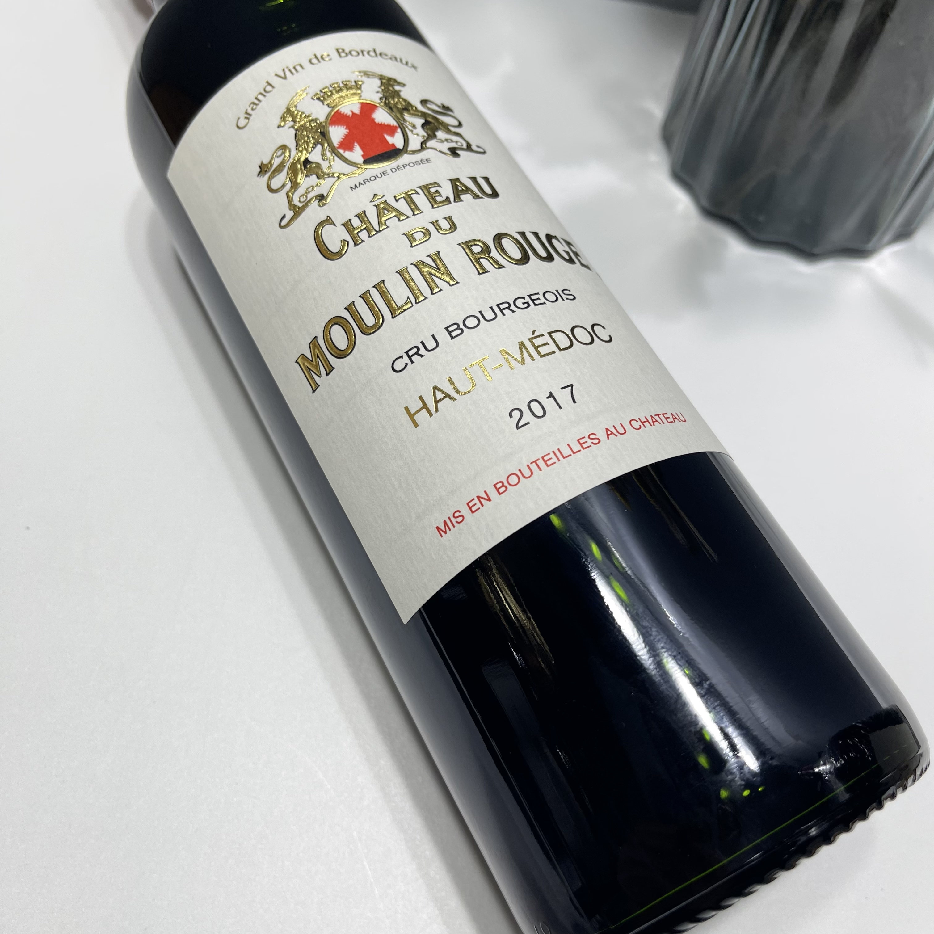 法国原瓶波尔多chateaudumoulinrouge红磨坊庄园红葡萄酒干红静态葡萄