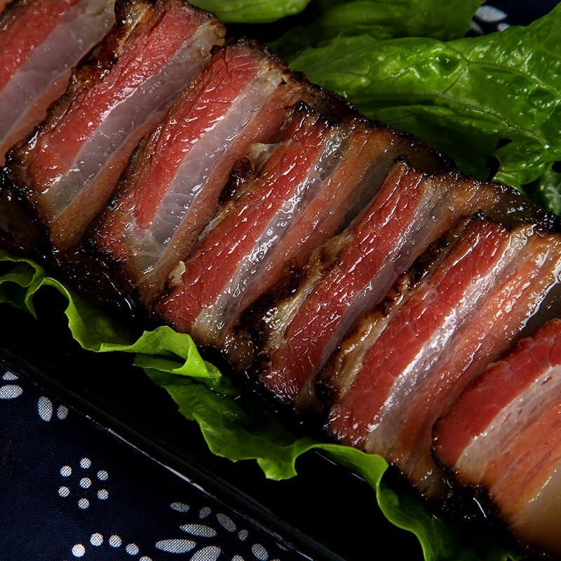 腊肉五花湖南浏阳特产农家柴火烟薰湘西500g腌肉