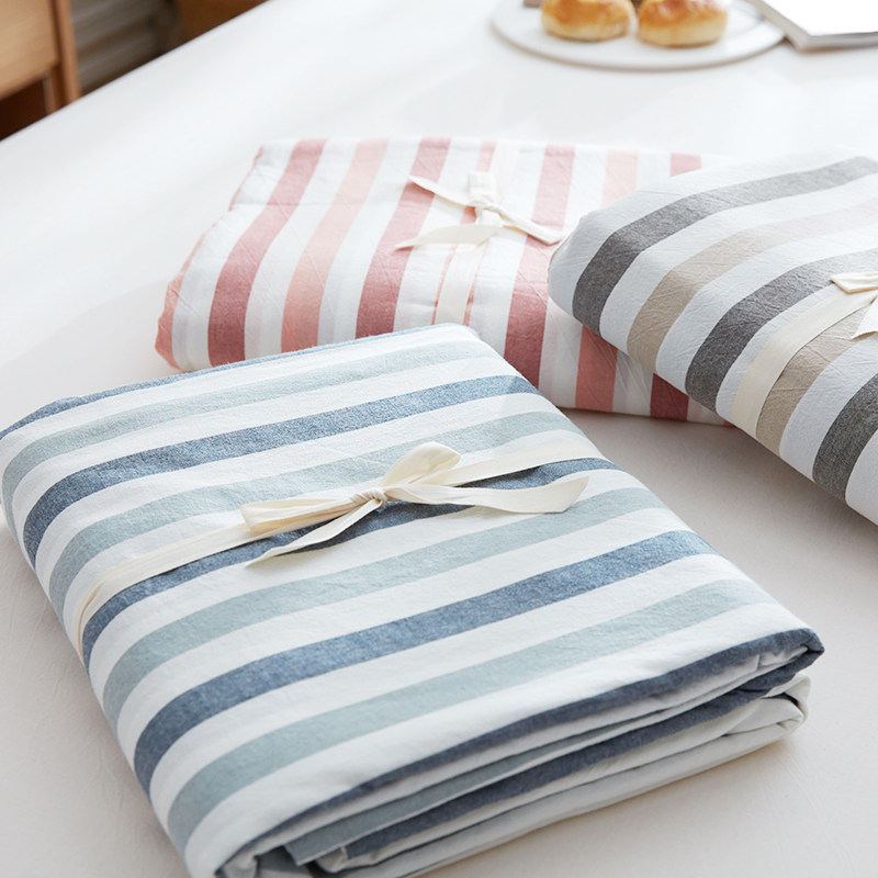 良品单件水洗棉被被套无印日式全棉被罩纯色被套