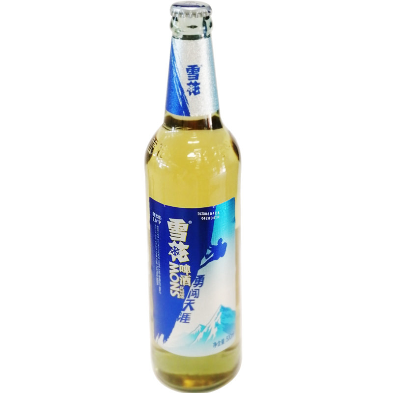 雪花啤酒superx勇闯天涯匠心营造纯生玻璃瓶500ml啤酒