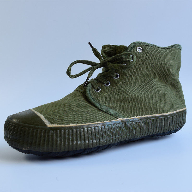 正品3537解放鞋高帮老式军绿胶鞋作训鞋山地军鞋红军复古鞋特训鞋