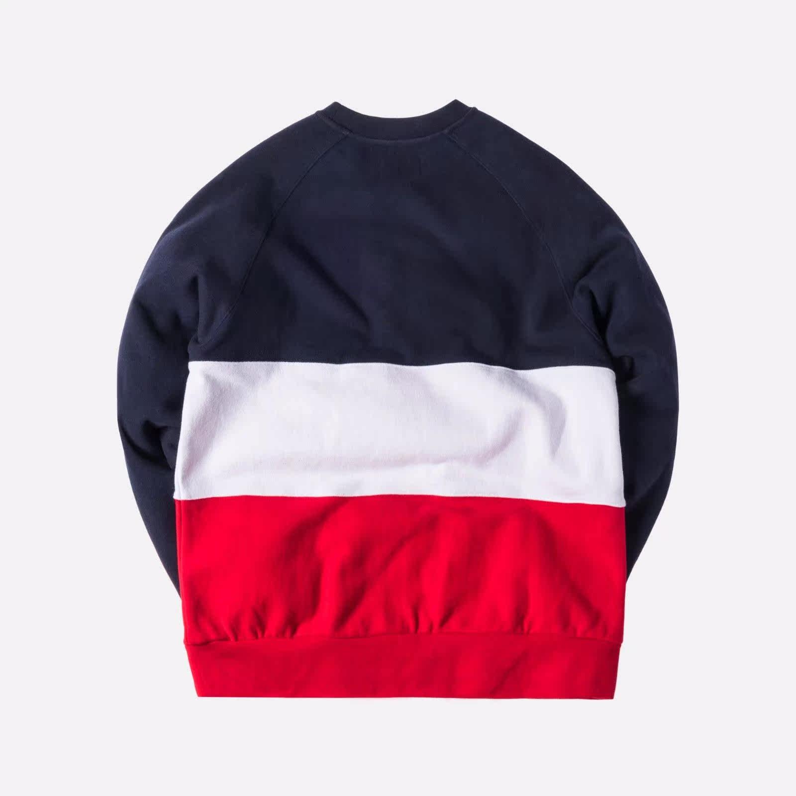 美国代购kithcocacolapaneledcrewneck联名可口可乐卫衣运动卫衣