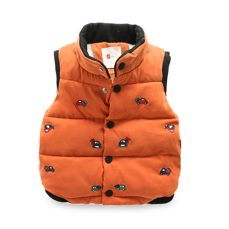 宝宝纯棉坎肩儿童马甲加绒冬装洋气保暖背心马甲