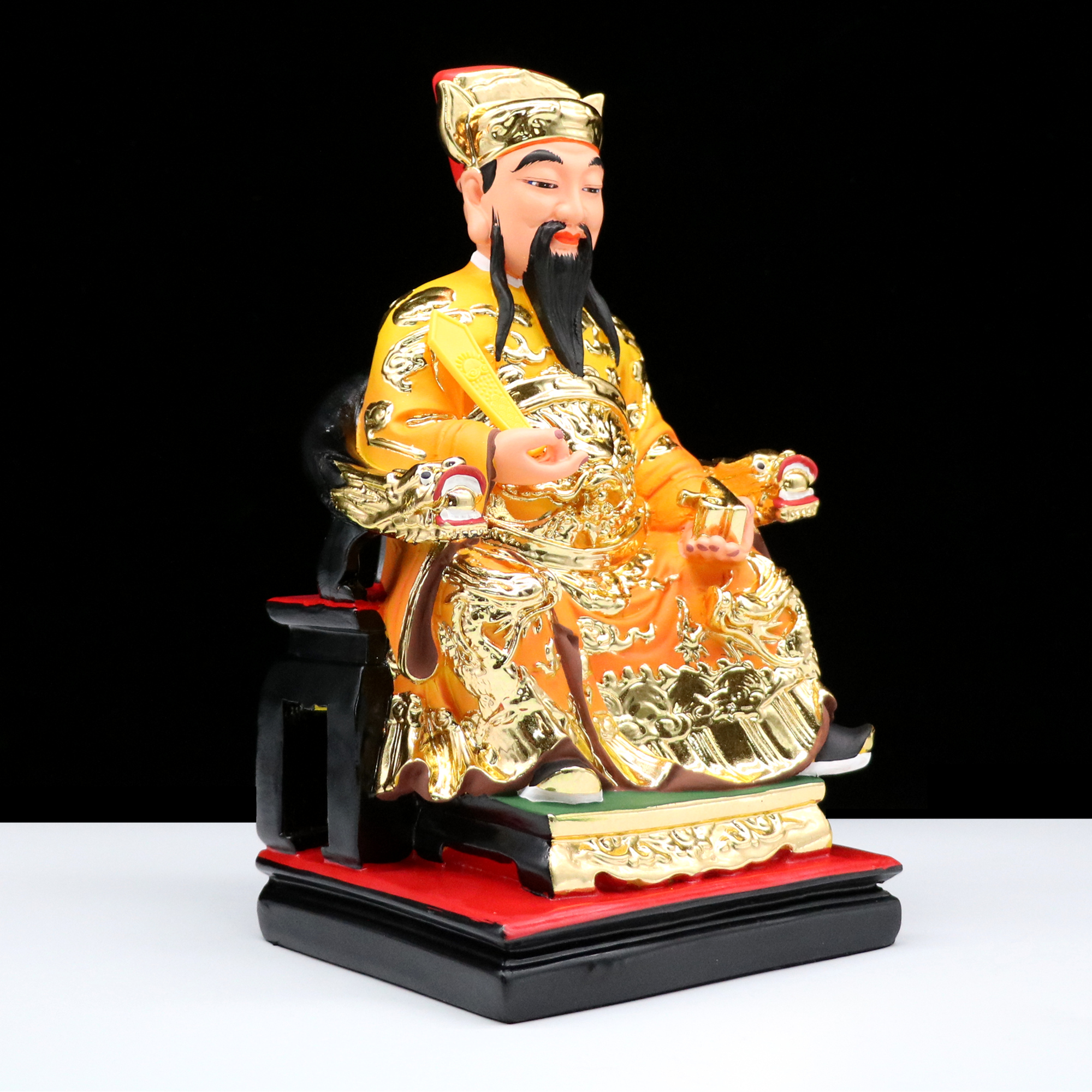 鲁班包邮神像12寸16寸木匠大师祖师师爷佛像居家摆件