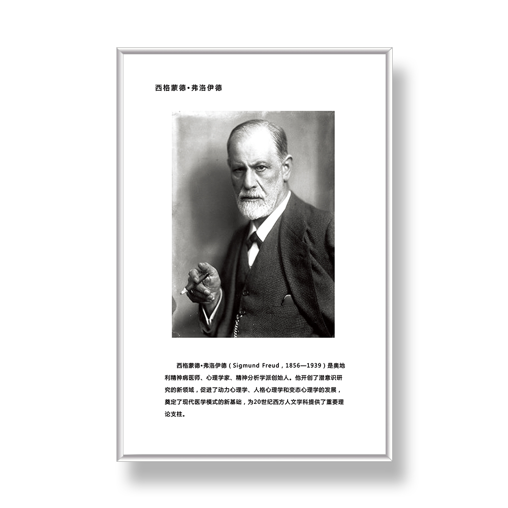 容大天成 心理学家人物挂画心理辅导室pvc装饰挂图