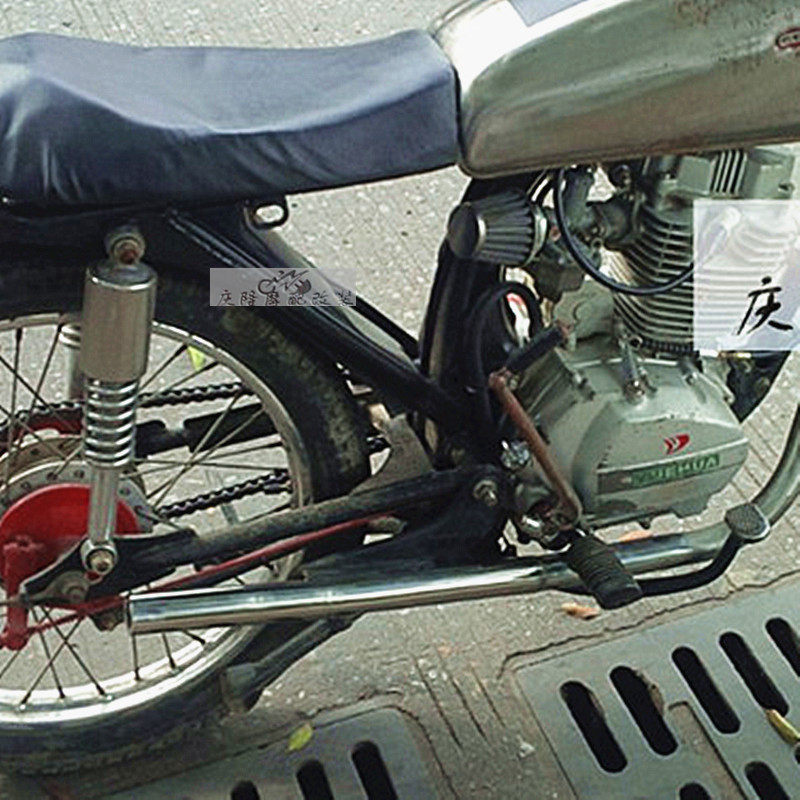 cg125摩托车复古改装排气管手工不锈钢250嘉陵70回压
