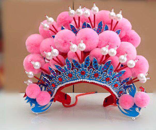 京剧豫剧头饰 武旦头饰 戏曲七星额子 穆桂英头饰 头盔 帽子