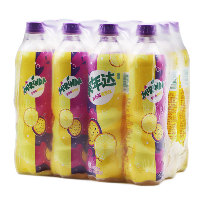 百事可乐出品美年达百香果菠萝6瓶瓶装整箱碳酸饮料碳酸饮料