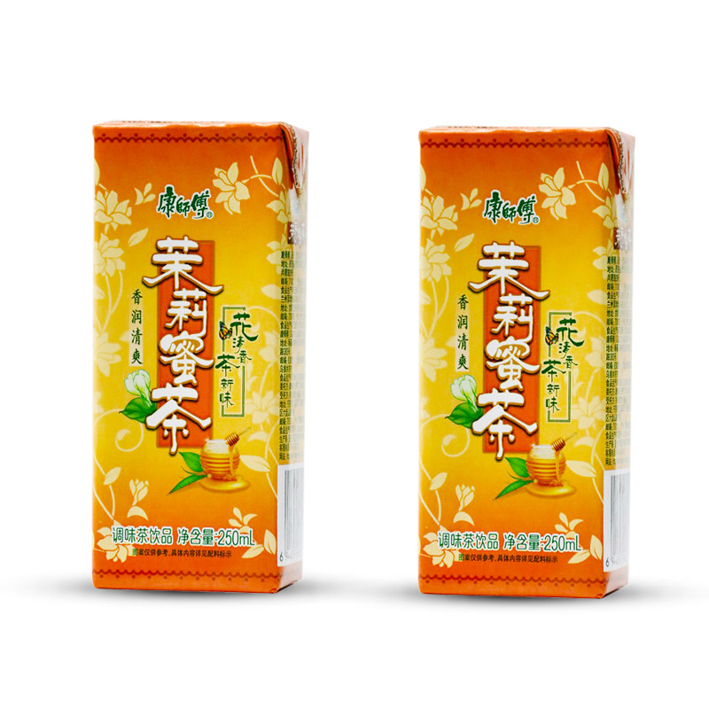 包邮康师傅茉莉蜜茶纸盒盒装250ml24盒调味茶饮茶饮料