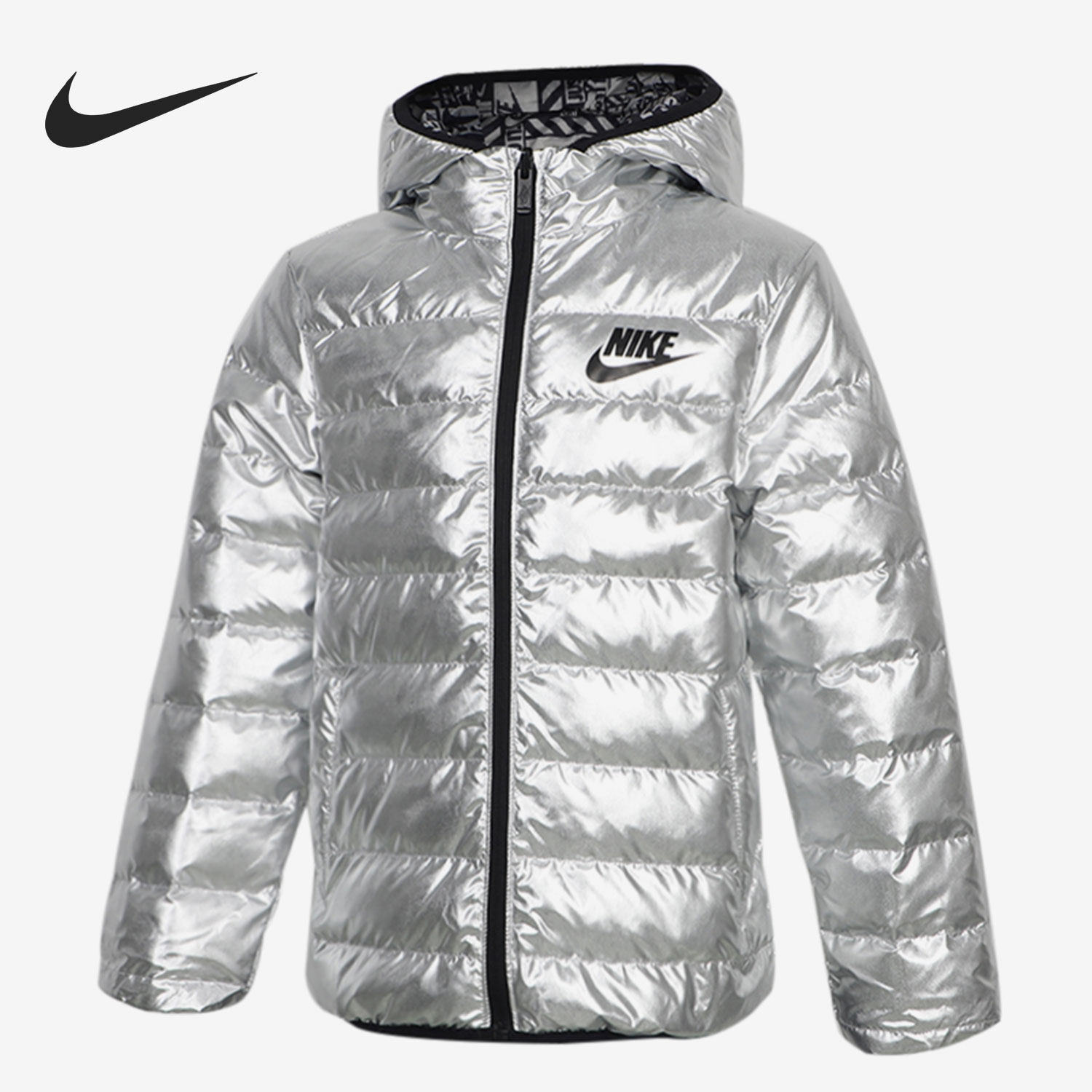 nike耐克正品新款大童运动双面穿连羽绒服保暖羽绒服