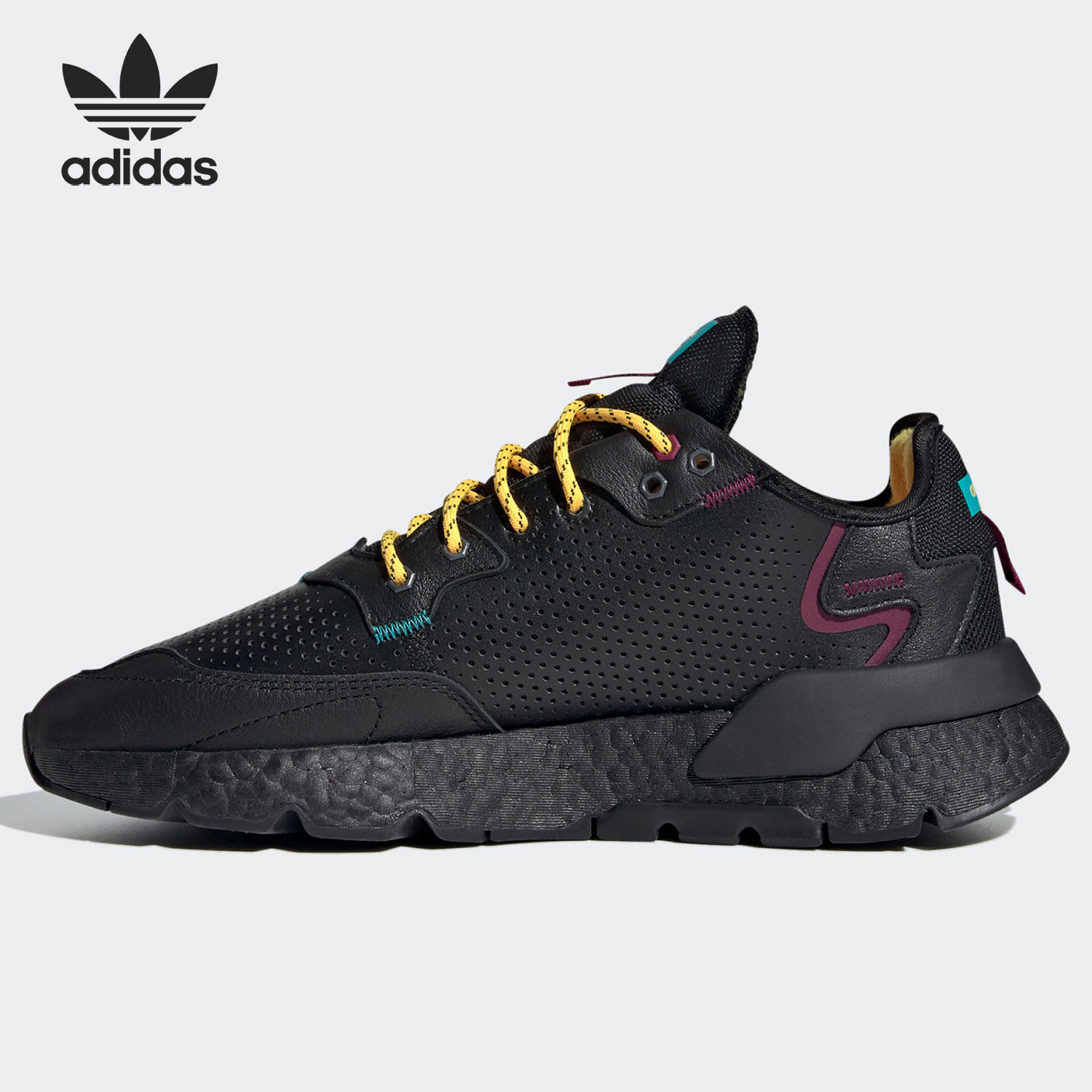 adidas阿迪达斯正品三叶草nitejogger男子轻便经典运动鞋运动休闲鞋