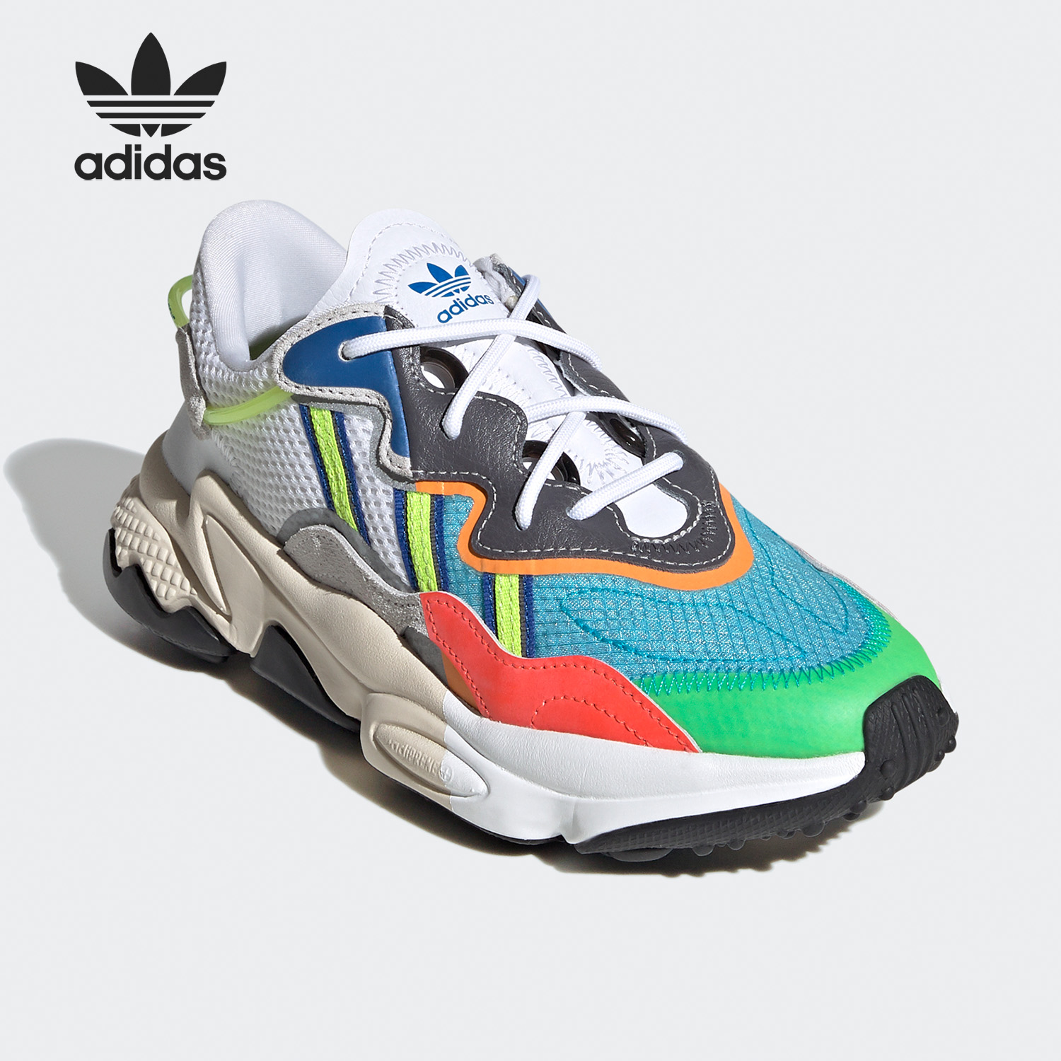 adidas阿迪达斯正品三叶草新款ozweego经典运动鞋fv