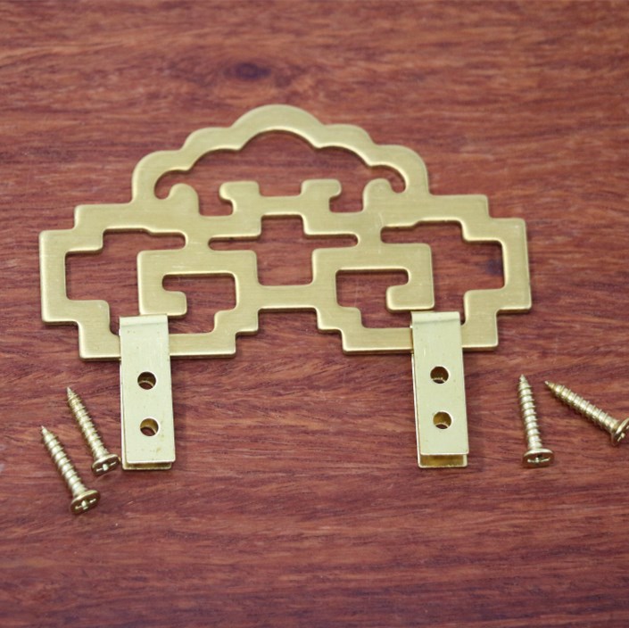 挂钩中式古典铜画画屏字画书画配件画挂装饰画装饰挂钩