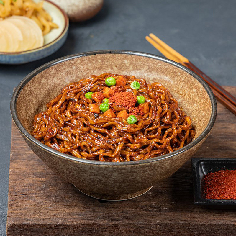 韩国paldo八道炸酱正宗韩式火鸡辣拌方便面203g冲泡方便面