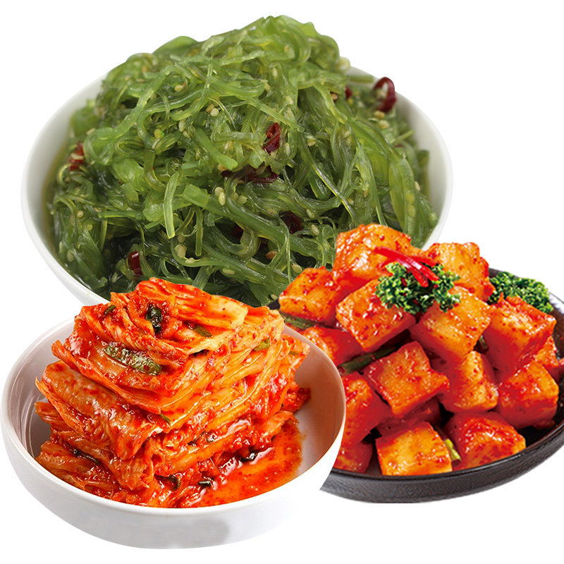 泡菜清潭韩国酱菜萝卜正宗韩式白菜裙带海带腌制